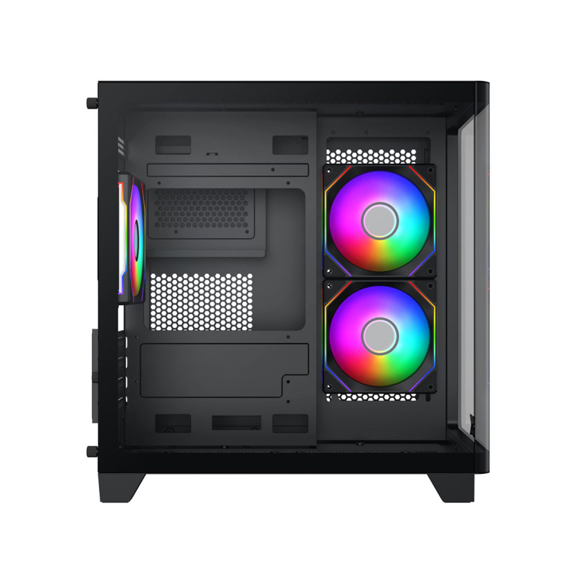 Vỏ case XIGMATEK PANO M NANO 3GF (mATX/Màu đen/3fan) - Ảnh 3