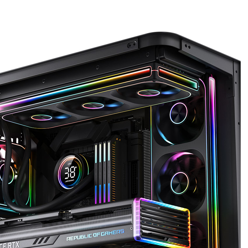 Tản nhiệt nước AIO Jonsbo TH-360 ARGB Black (LCD hiển thị nhiệt độ) - Ảnh 4