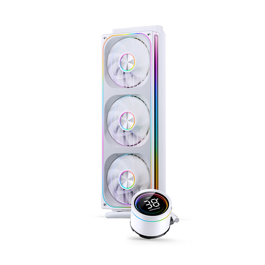 Tản nhiệt nước AIO Jonsbo TH-360 ARGB White (LCD hiển thị nhiệt độ)