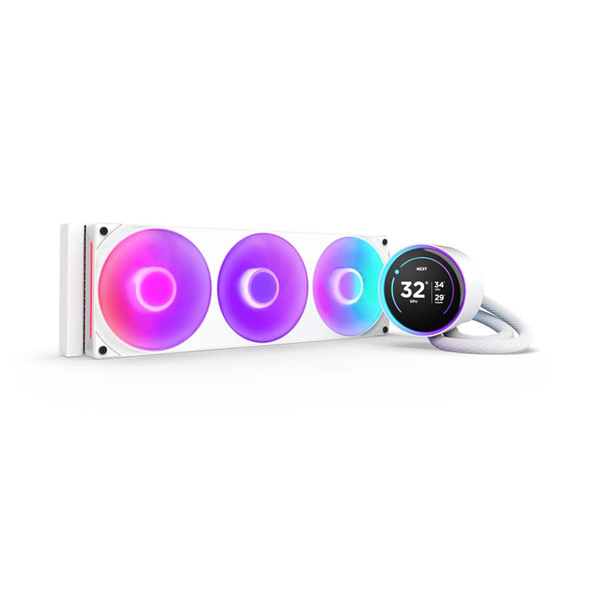 Tản nhiệt nước NZXT KRAKEN ELITE 360 RGB V2 White (RL-KR36E-W2)