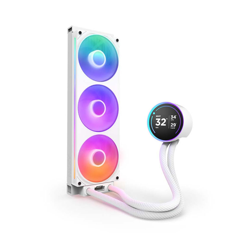 Tản nhiệt nước NZXT KRAKEN ELITE 360 RGB V2 White (RL-KR36E-W2) - Ảnh 5