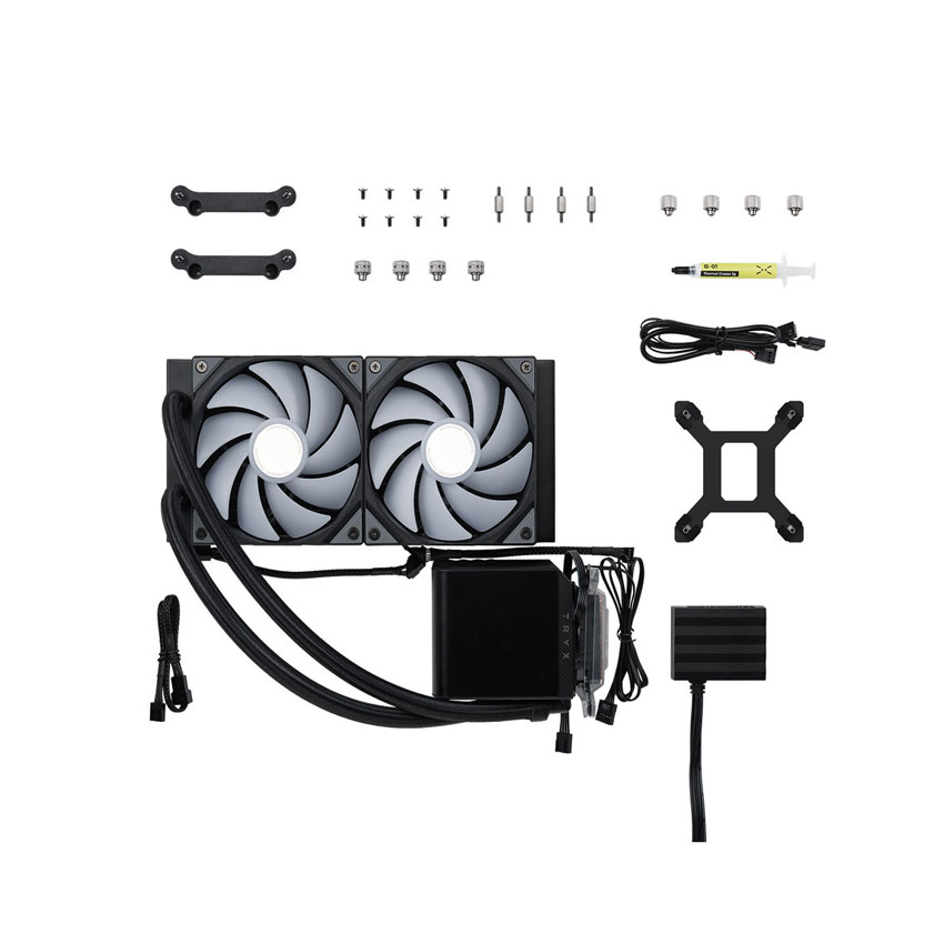 Tản nhiệt nước TRYX PANORAMA 240 ARGB Black (Màn 2k 6.5"/Bơm ASETEK 8v2) - Ảnh 2