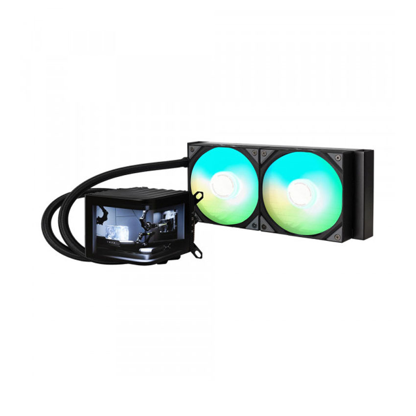 Tản nhiệt nước TRYX PANORAMA 240 ARGB Black (Màn 2k 6.5"/Bơm ASETEK 8v2) - Ảnh 6