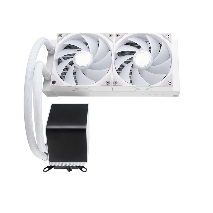 Tản nhiệt nước TRYX PANORAMA 240 ARGB White (Màn 2k 6.5"/Bơm ASETEK 8v2) - Ảnh 3