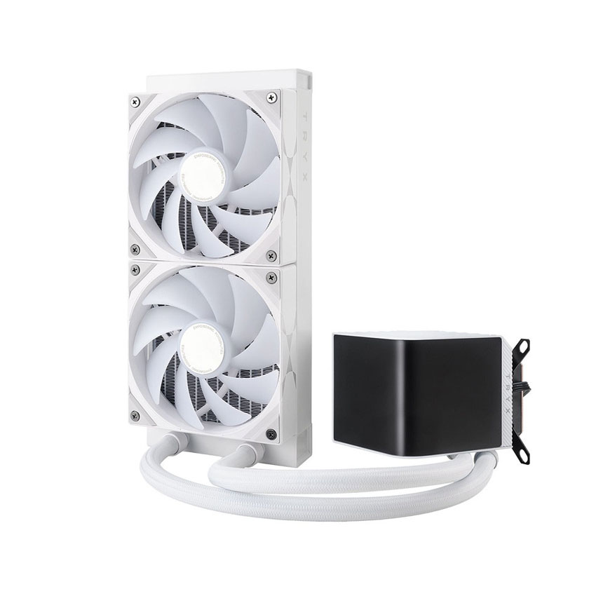 Tản nhiệt nước TRYX PANORAMA 240 ARGB White (Màn 2k 6.5"/Bơm ASETEK 8v2) - Ảnh 4