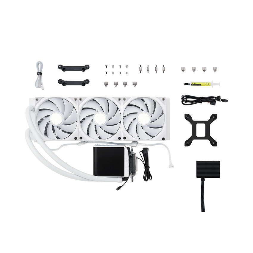 Tản nhiệt nước TRYX PANORAMA SE 360 ARGB White (Màn 2k 6.5"/Bơm ASETEK Adela) - Ảnh 5