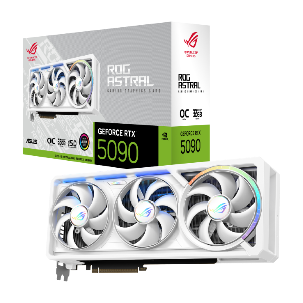 VGA Asus ROG Astral GeForce RTX 5090 32GB GDDR7 WHITE OC (ROG-ASTRAL-RTX5090-O32G-WHITE)