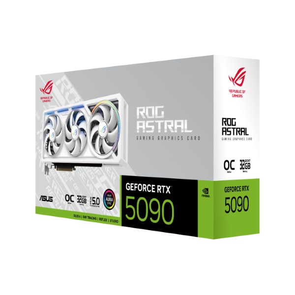 VGA Asus ROG Astral GeForce RTX 5090 32GB GDDR7 WHITE OC (ROG-ASTRAL-RTX5090-O32G-WHITE) - Ảnh 2