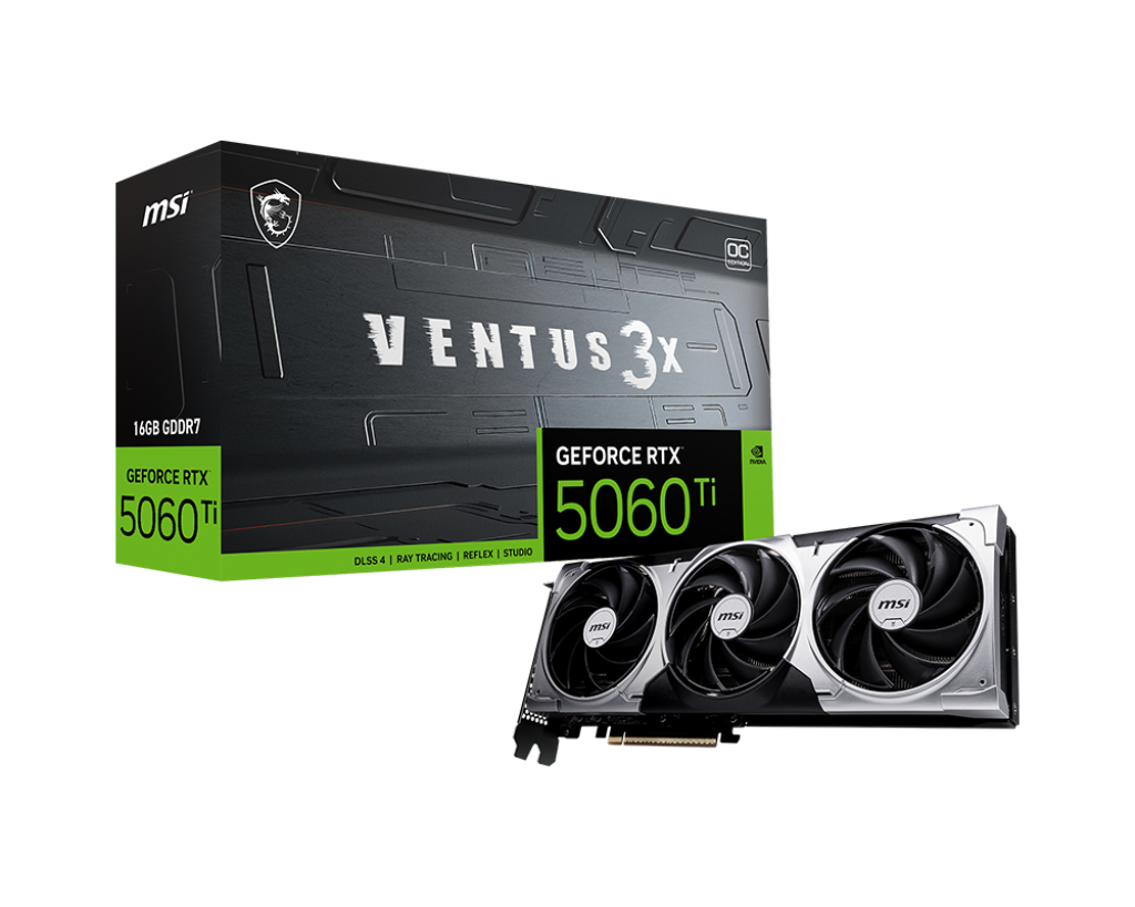 VGA MSI RTX 5060 Ti 16GB VENTUS 3X OC GDDR7