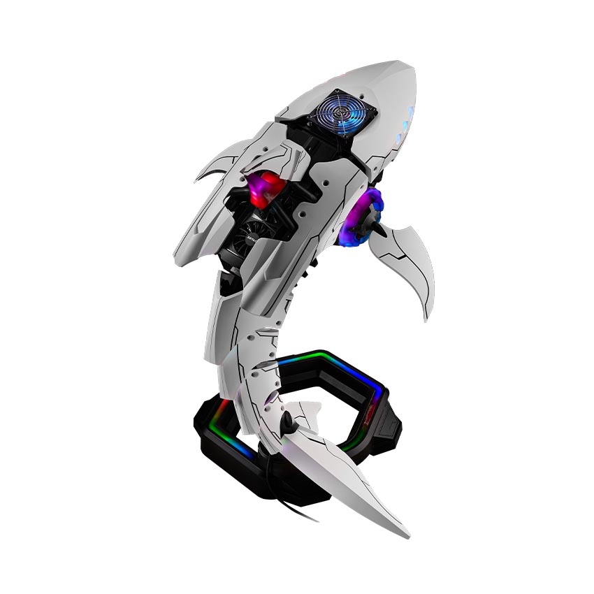 Vỏ Case Cooler Master SHARK X - White (Phiên bản giới hạn, kèm nguồn SFX, tản nhiệt nước AIO) - Ảnh 10